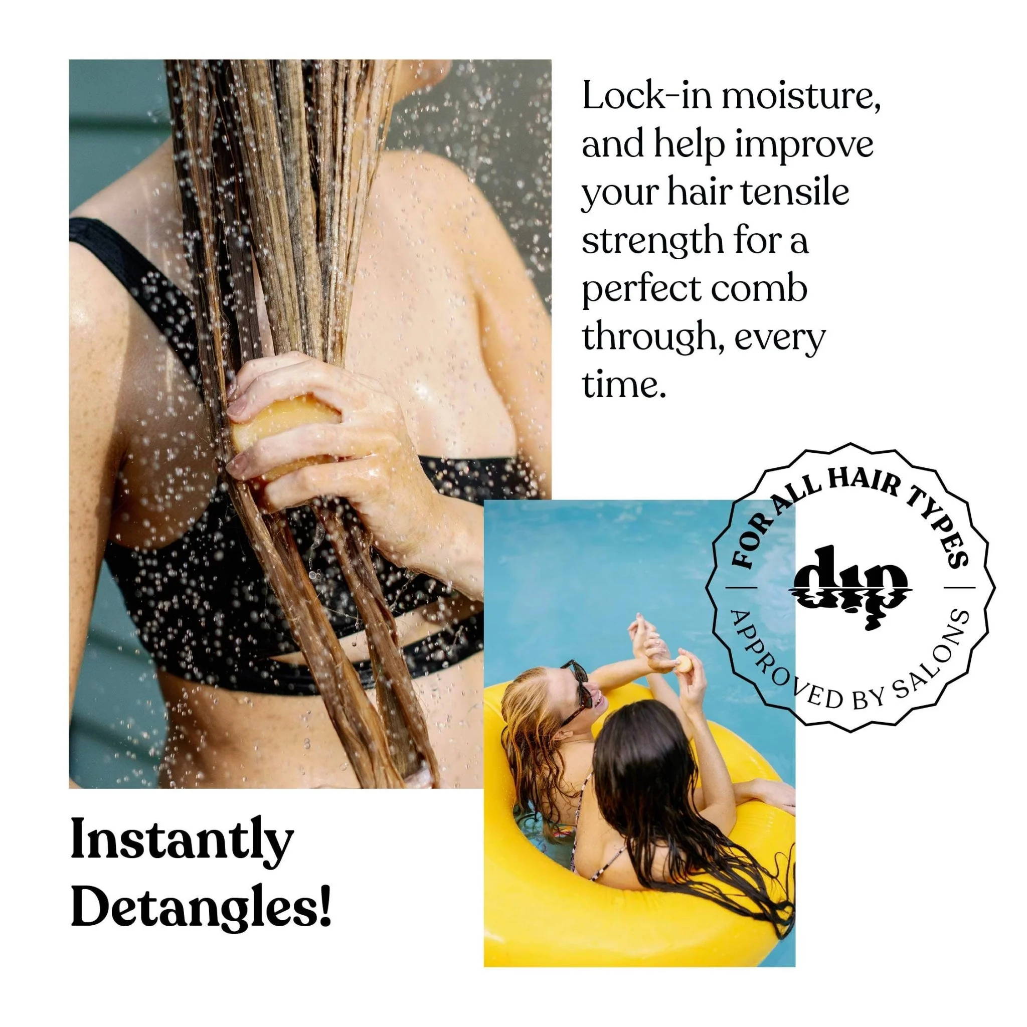 Sun Shield Conditioner Bar & After Swim Detangler | Fragrance Free - Image 4