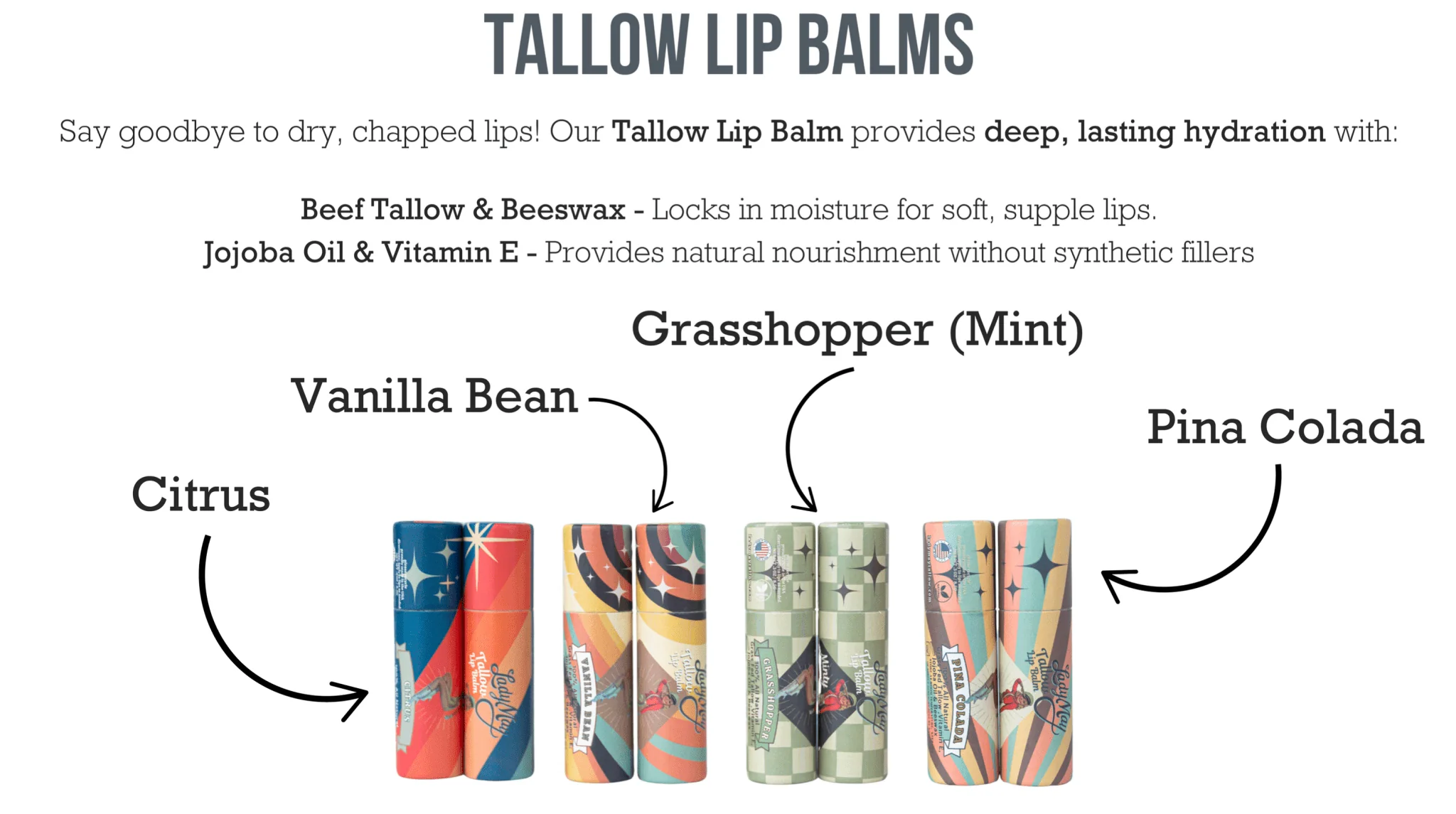 Tallow Lip Balm | Grasshopper Mint - Image 4