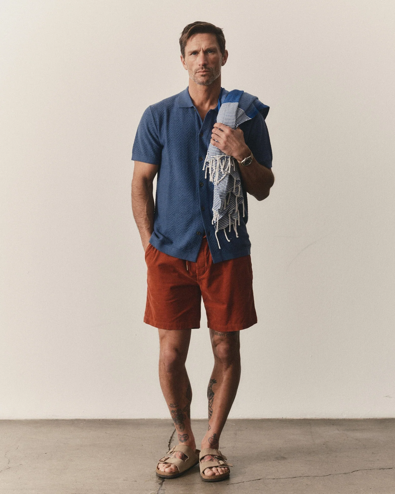 The Button Down Polo | Gulf Stream Herringbone - Image 3