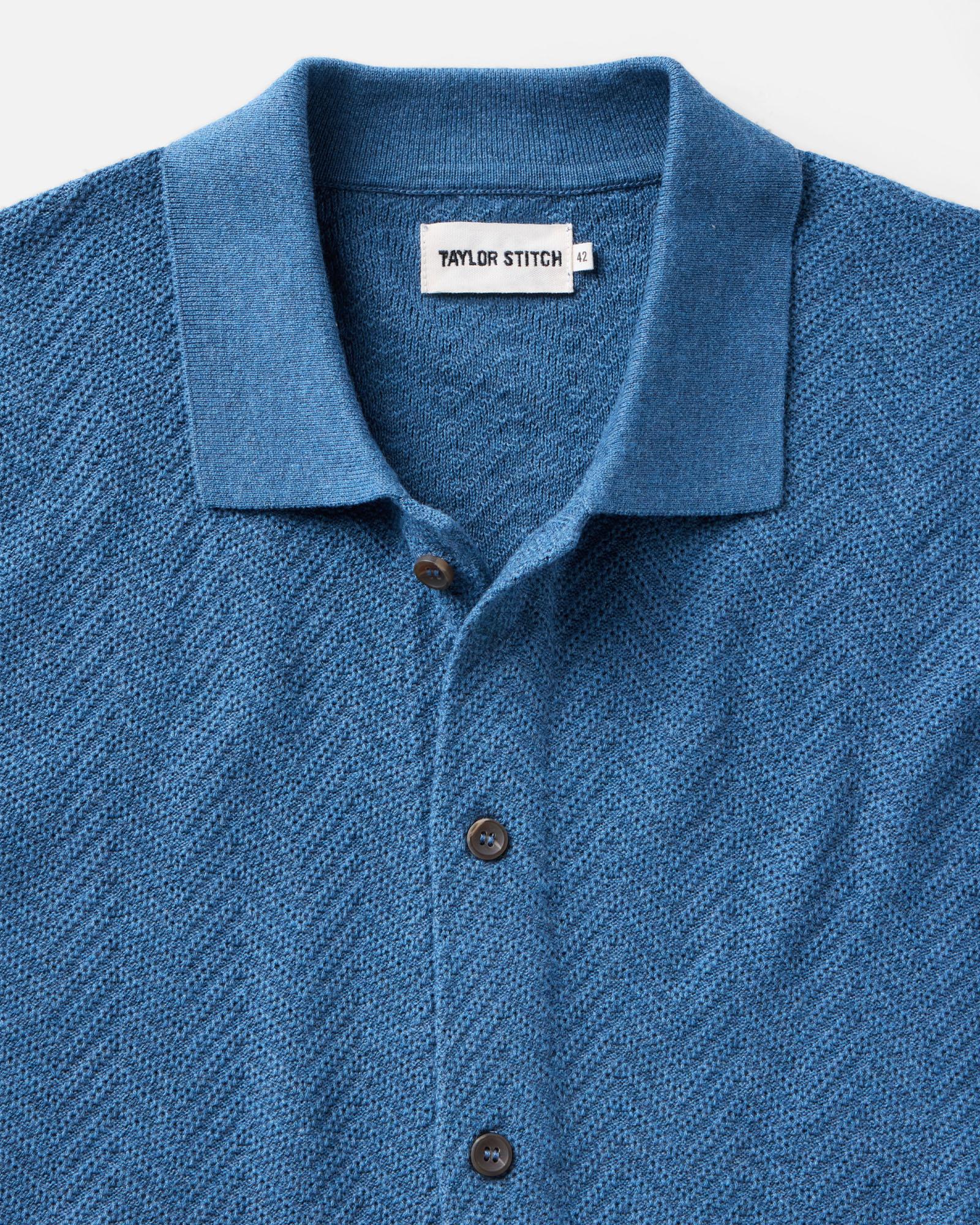 The Button Down Polo | Gulf Stream Herringbone - Image 4