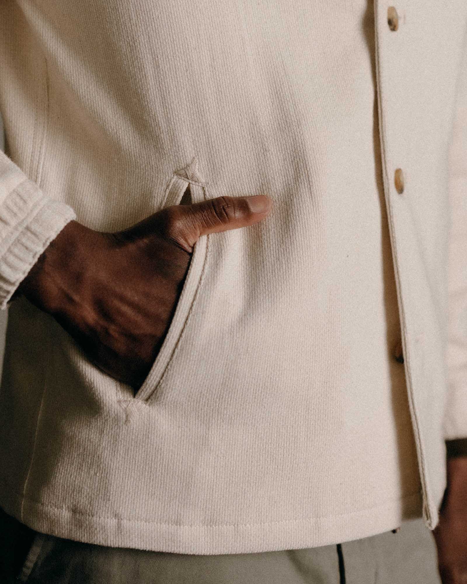 The Crew Jacket | Seeded Natural Sashiko - Image 3
