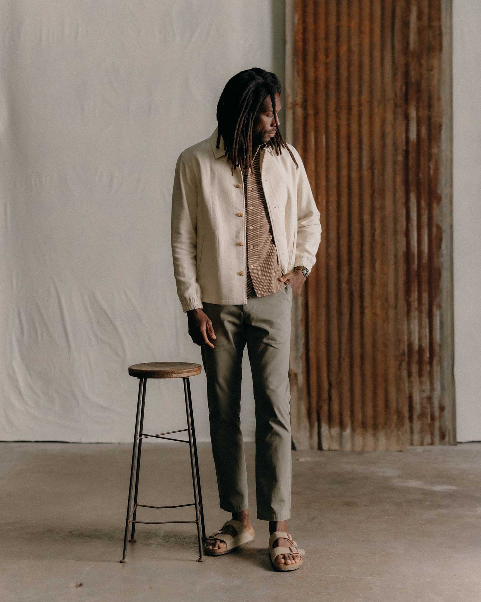 The Crew Jacket | Seeded Natural Sashiko - Image 4
