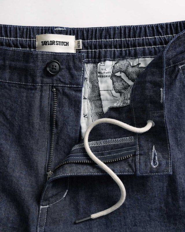 The Easy Pant | Washed Indigo Chambray - Image 3