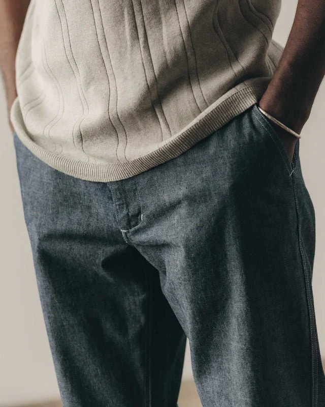 The Easy Pant | Washed Indigo Chambray - Image 4