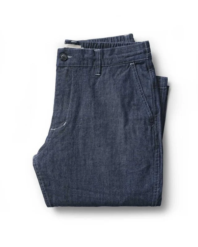 The Easy Pant | Washed Indigo Chambray - Image 7