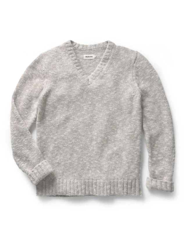 The Match V-Neck Sweater | Sable Merino Slub - Image 2