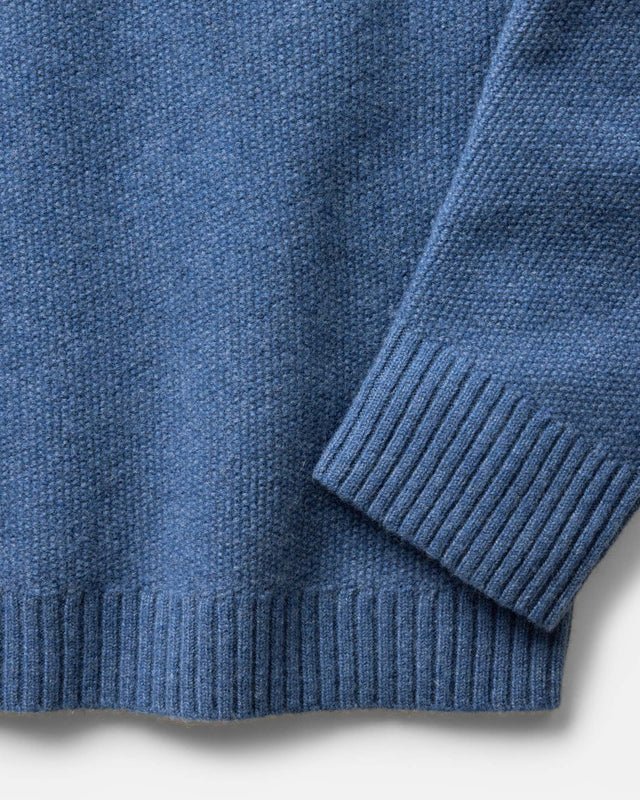 The Newton Sweater Polo | Heather Clear Blue - Image 5