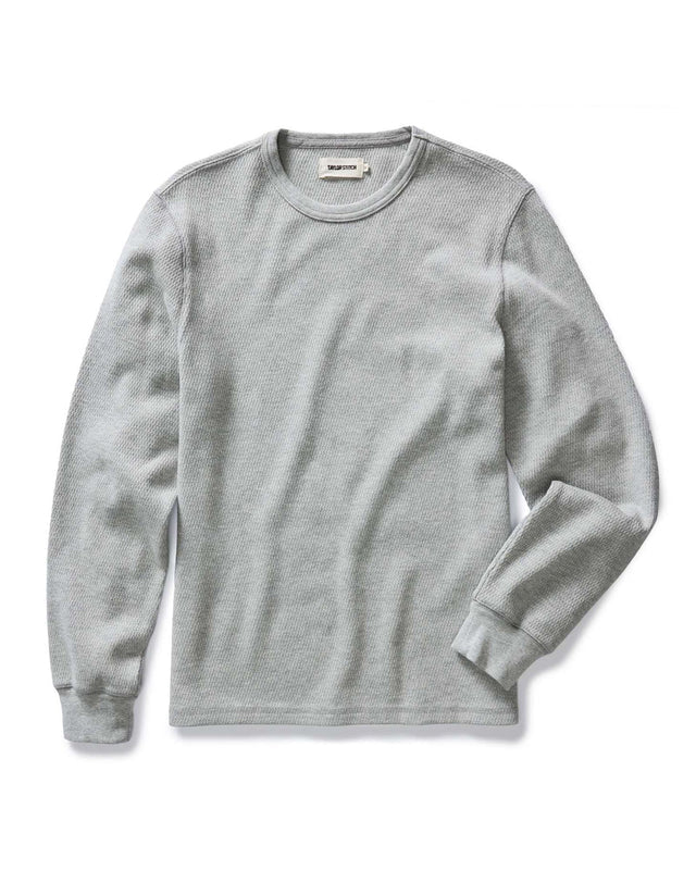 The Organic Cotton Crew | Heather Grey Waffle - Image 2
