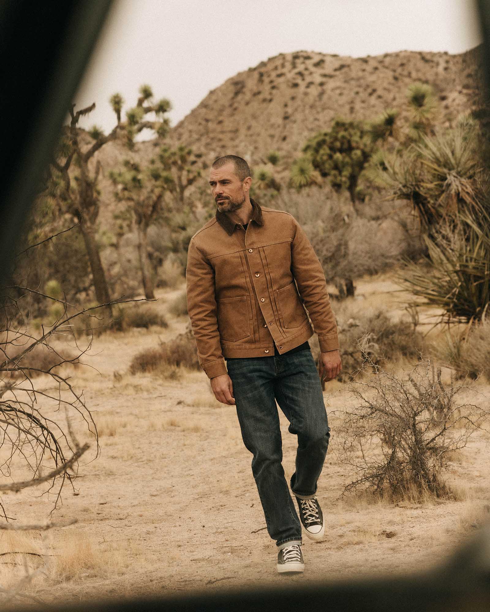 The Ryder Jacket | Tobacco Chipped Canvas - Image 3