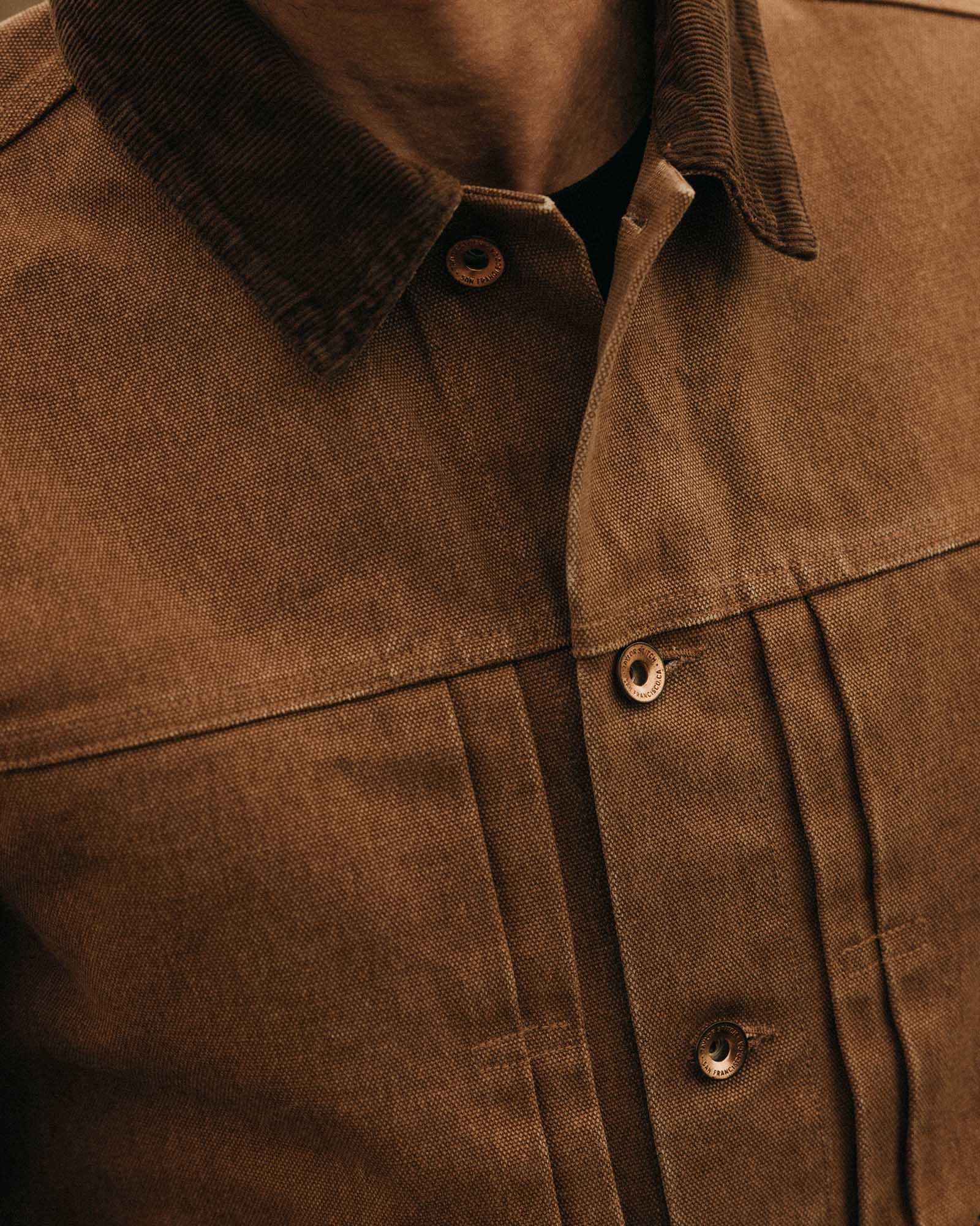 The Ryder Jacket | Tobacco Chipped Canvas - Image 4