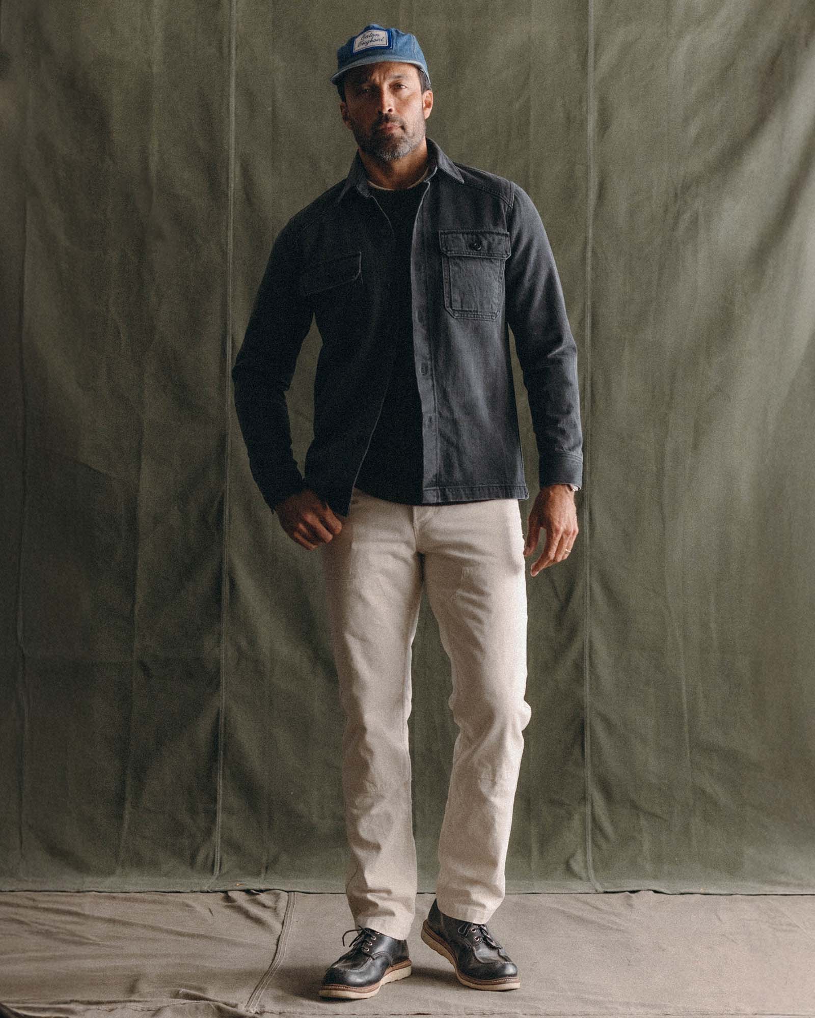 The Shop Shirt | Washed Black Organic Slub Selvedge - Image 4