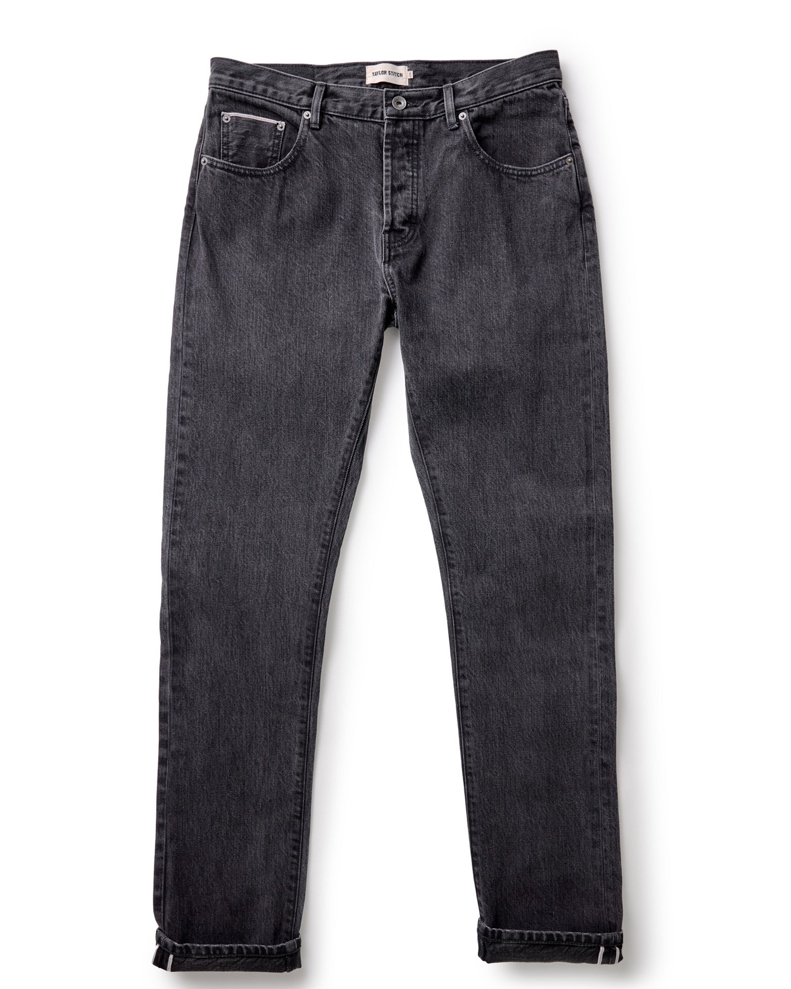 The Slim Jean | Washed Black Organic Slub Selvedge - Image 2