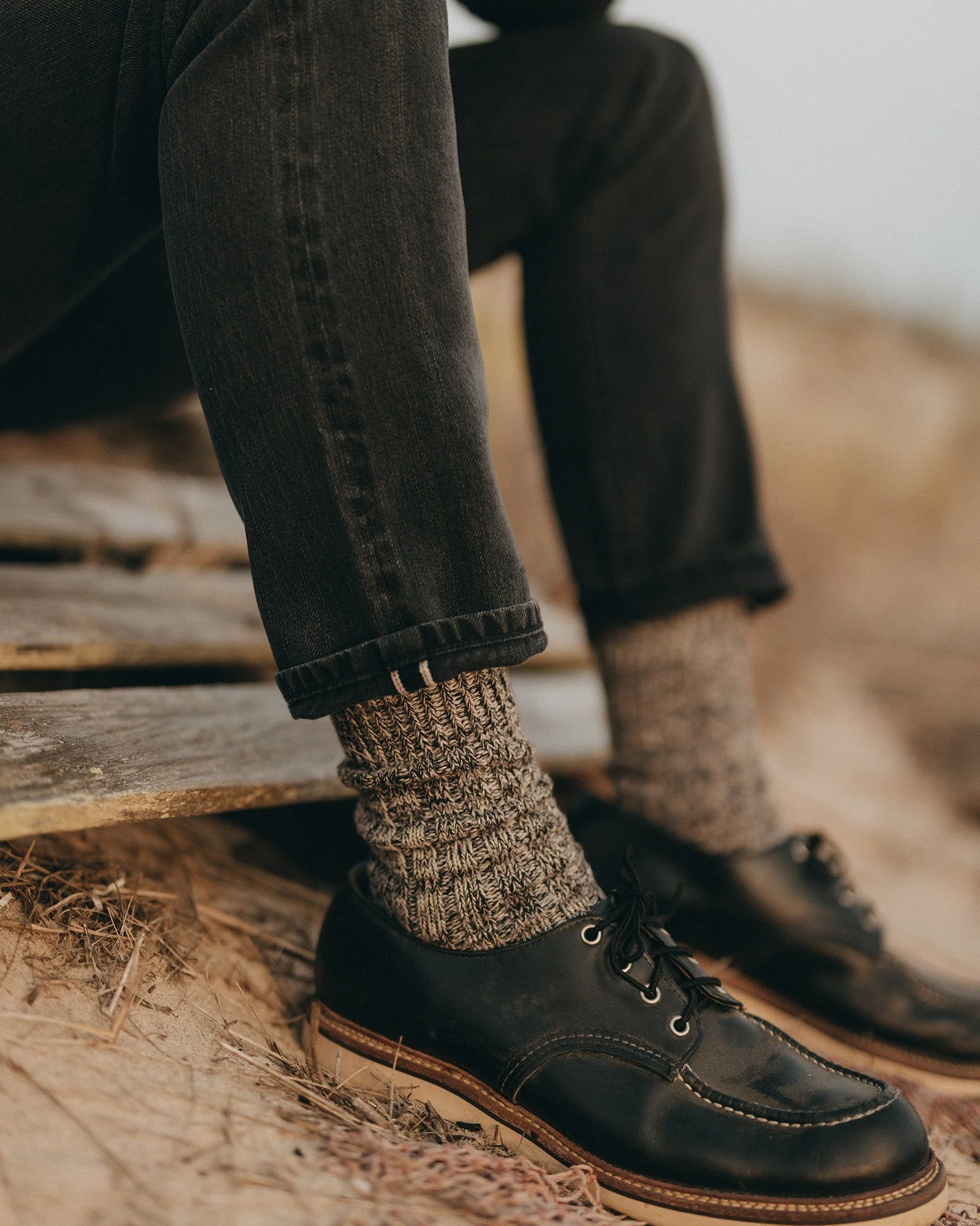 The Slim Jean | Washed Black Organic Slub Selvedge - Image 3