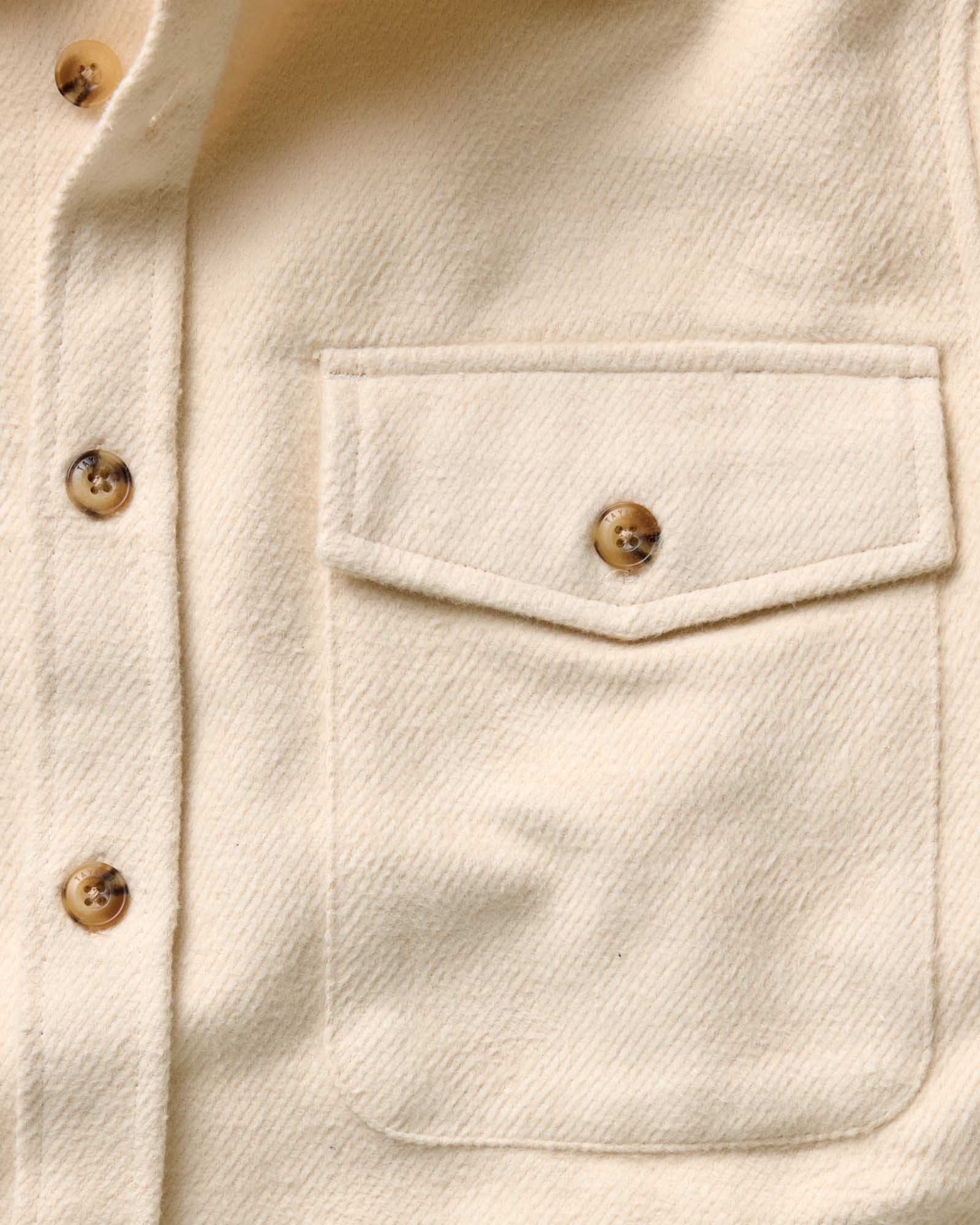 The Maritime Shirt Jacket | Vintage White Moleskin Twill - Image 6