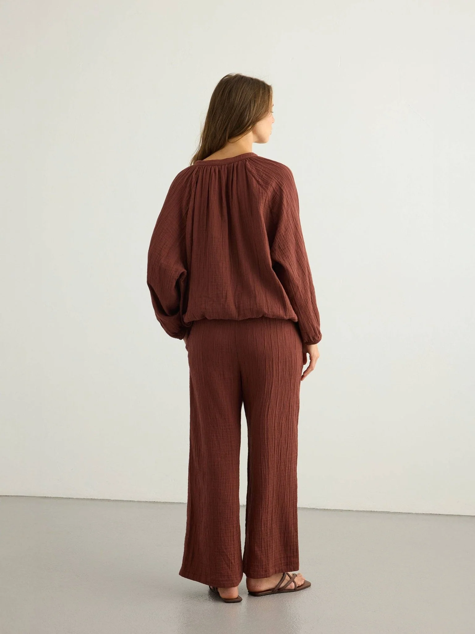 Kaya Drawstring Pants | Terracotta - Image 5