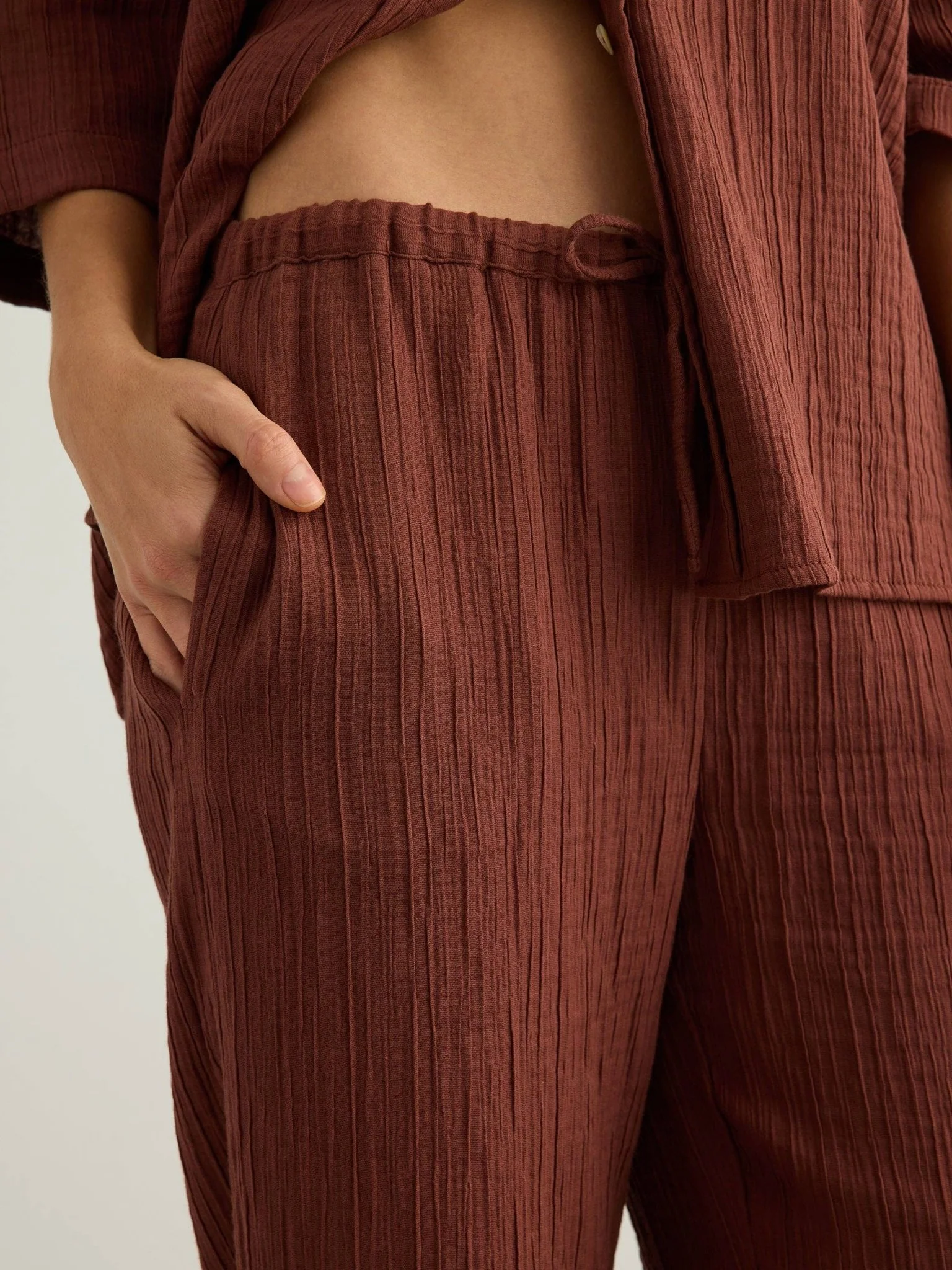 Kaya Drawstring Pants | Terracotta - Image 8