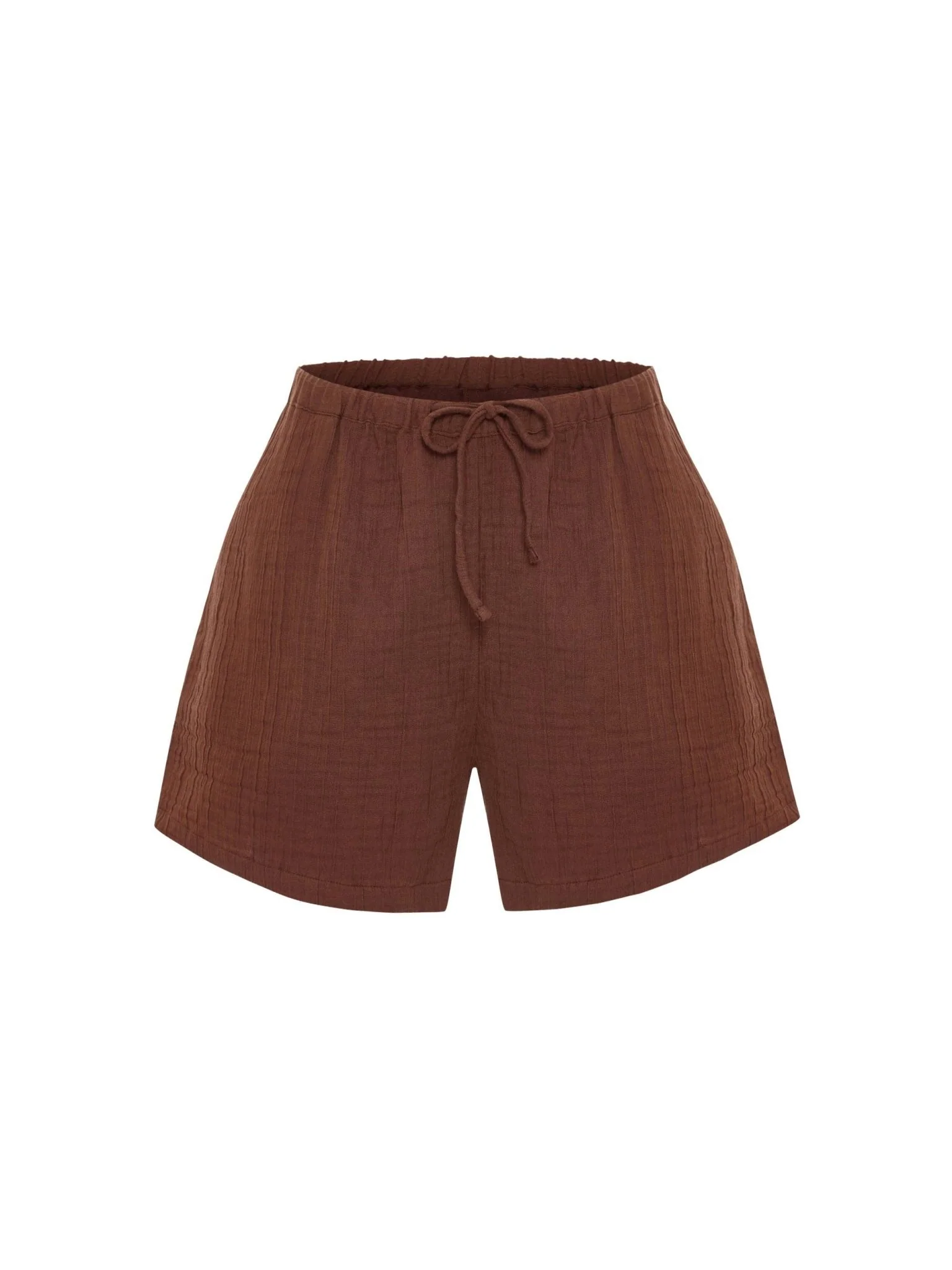 Kaya Drawstring Shorts | Terracotta - Image 7