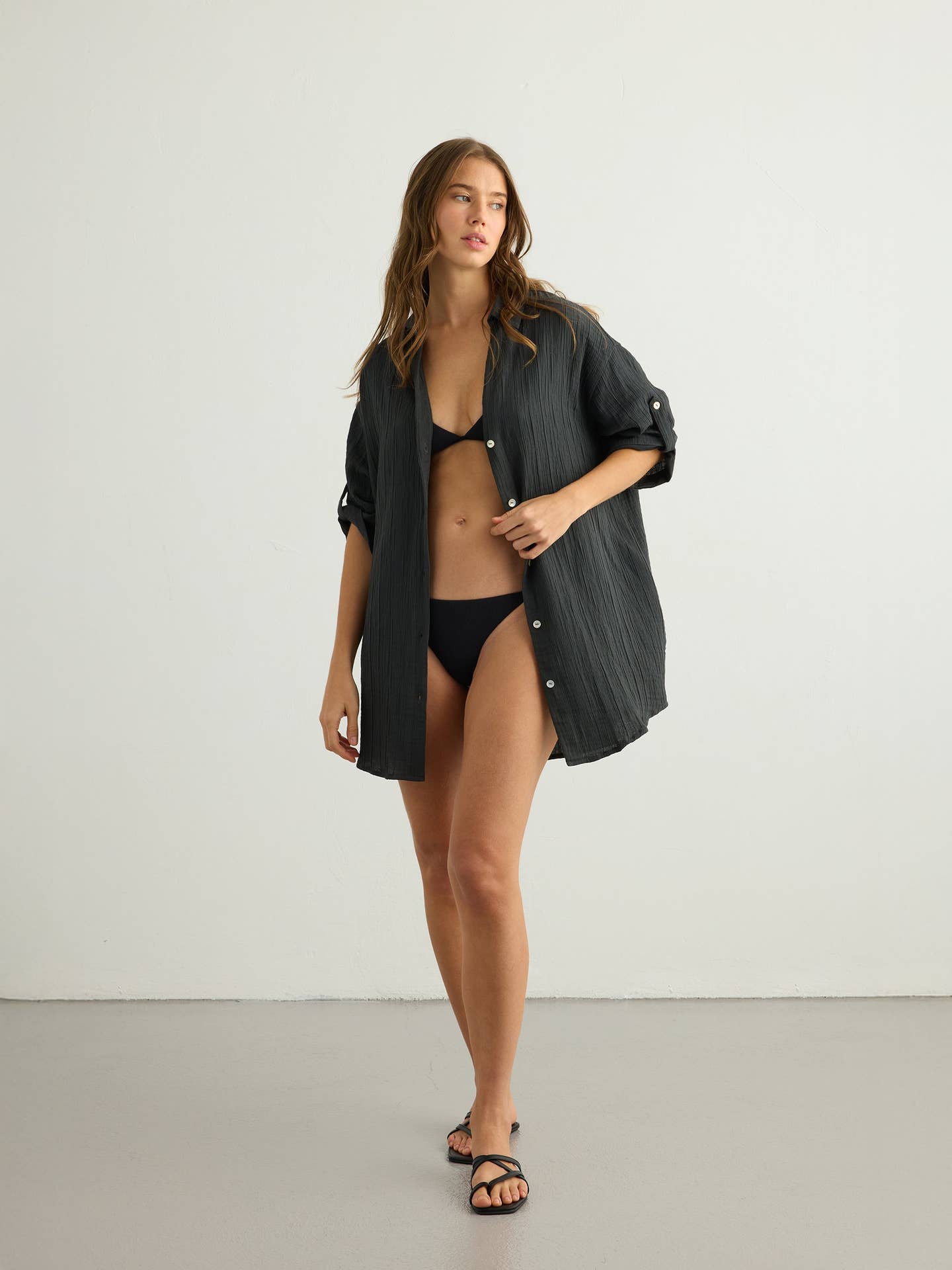 Kaya Oversized Shirt Dress - Image 13