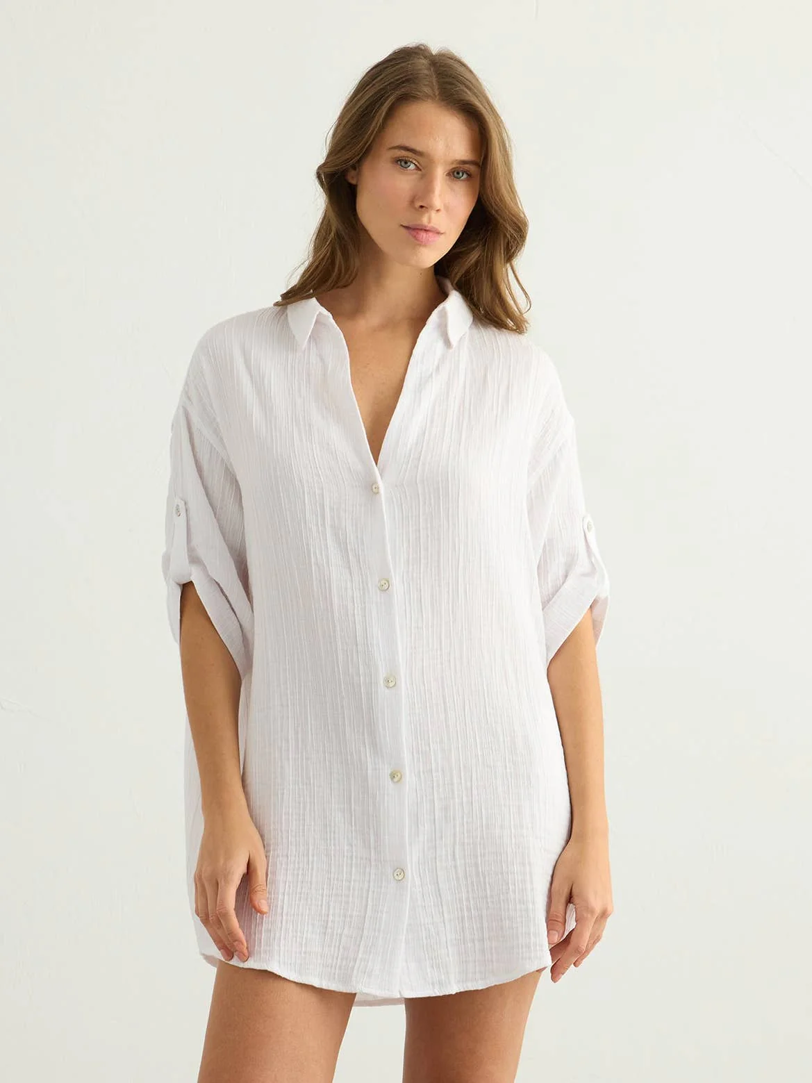Kaya Oversized Shirt Dress - Image 16