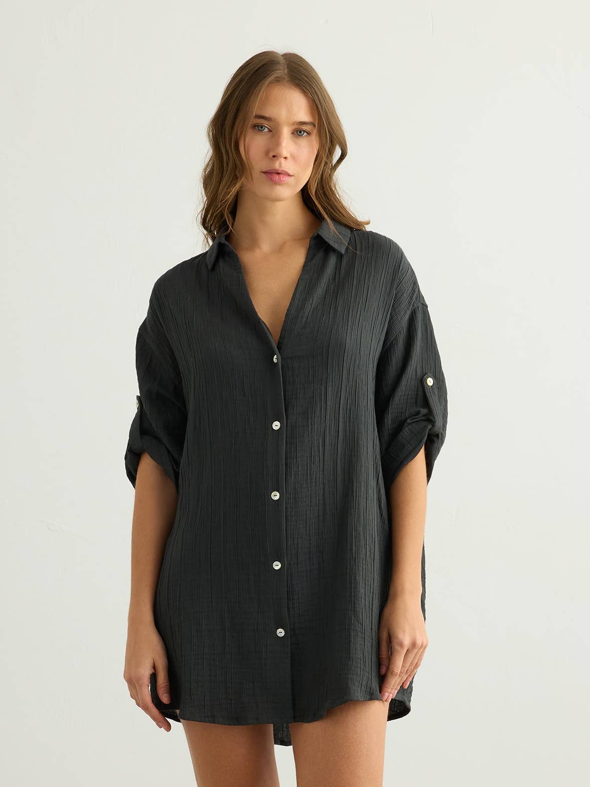 Kaya Oversized Shirt Dress - Image 2
