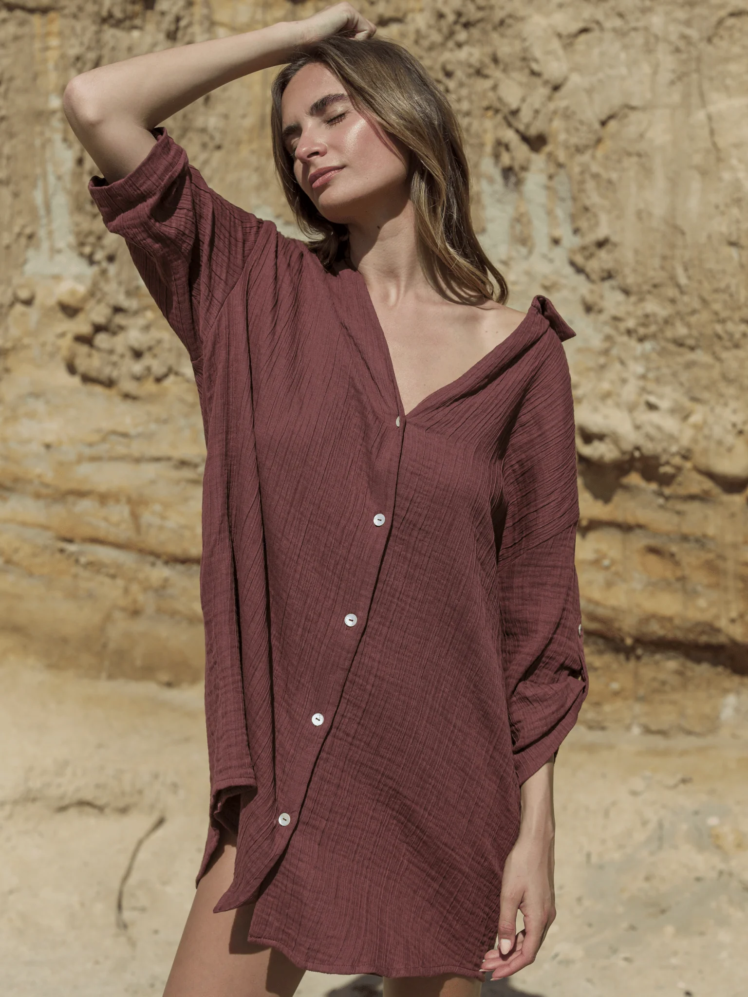 Kaya Oversized Shirt Dress - Image 7
