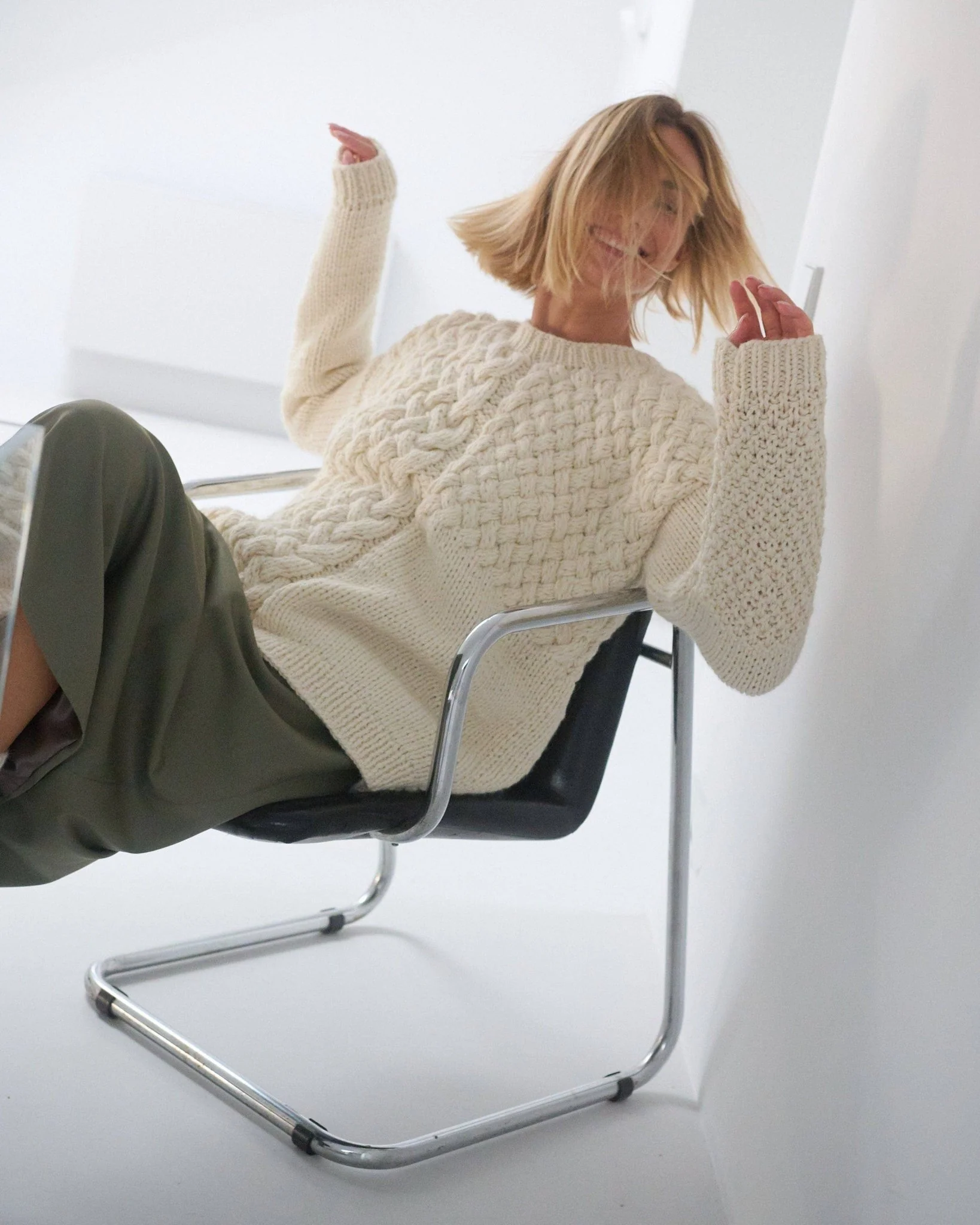Heartbreaker | Alpaca & Wool Sweater in Sea Salt - Image 6