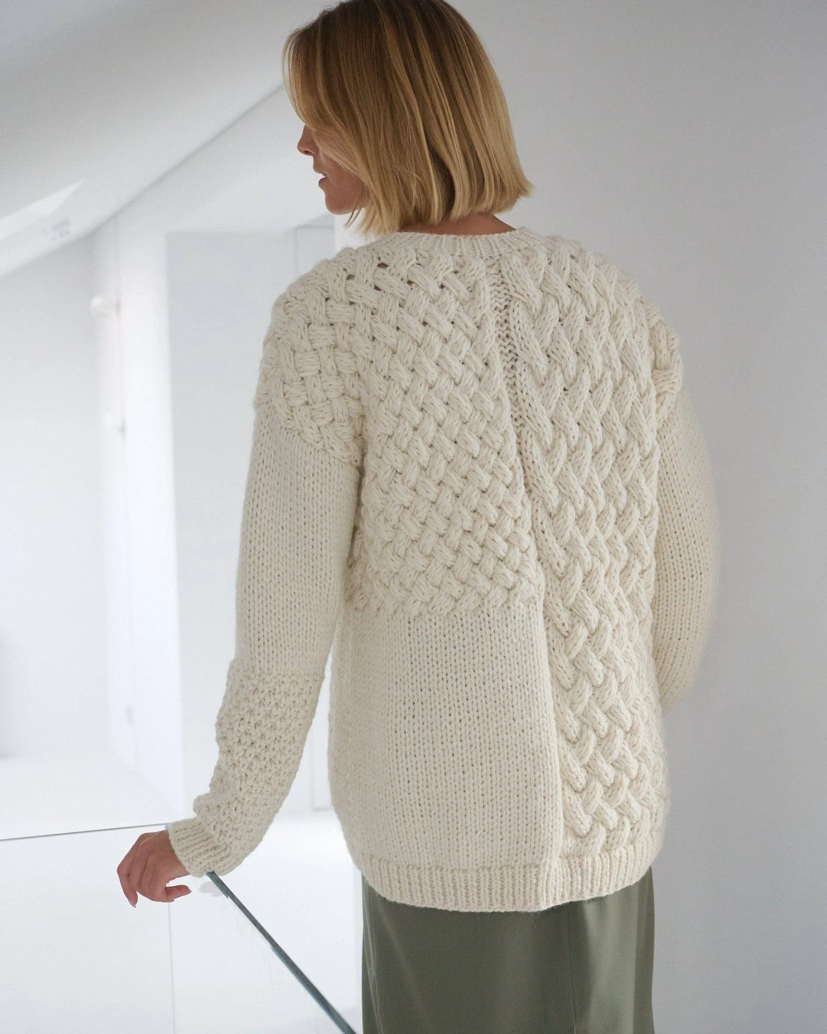Heartbreaker | Alpaca & Wool Sweater in Sea Salt - Image 7
