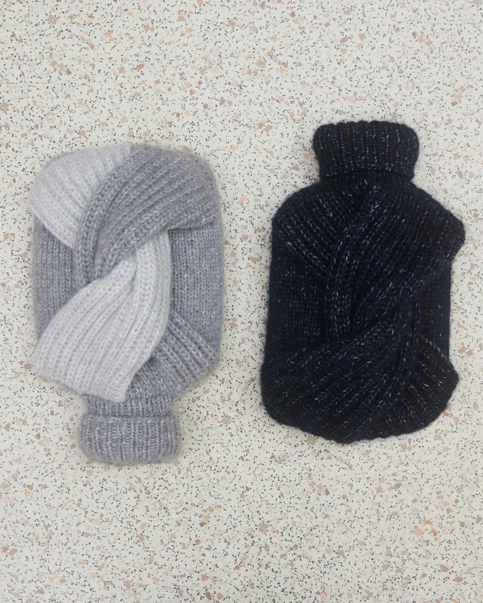 Šaknys | Merino Wool Hot Water Bottle | Midnight Blue - Image 3