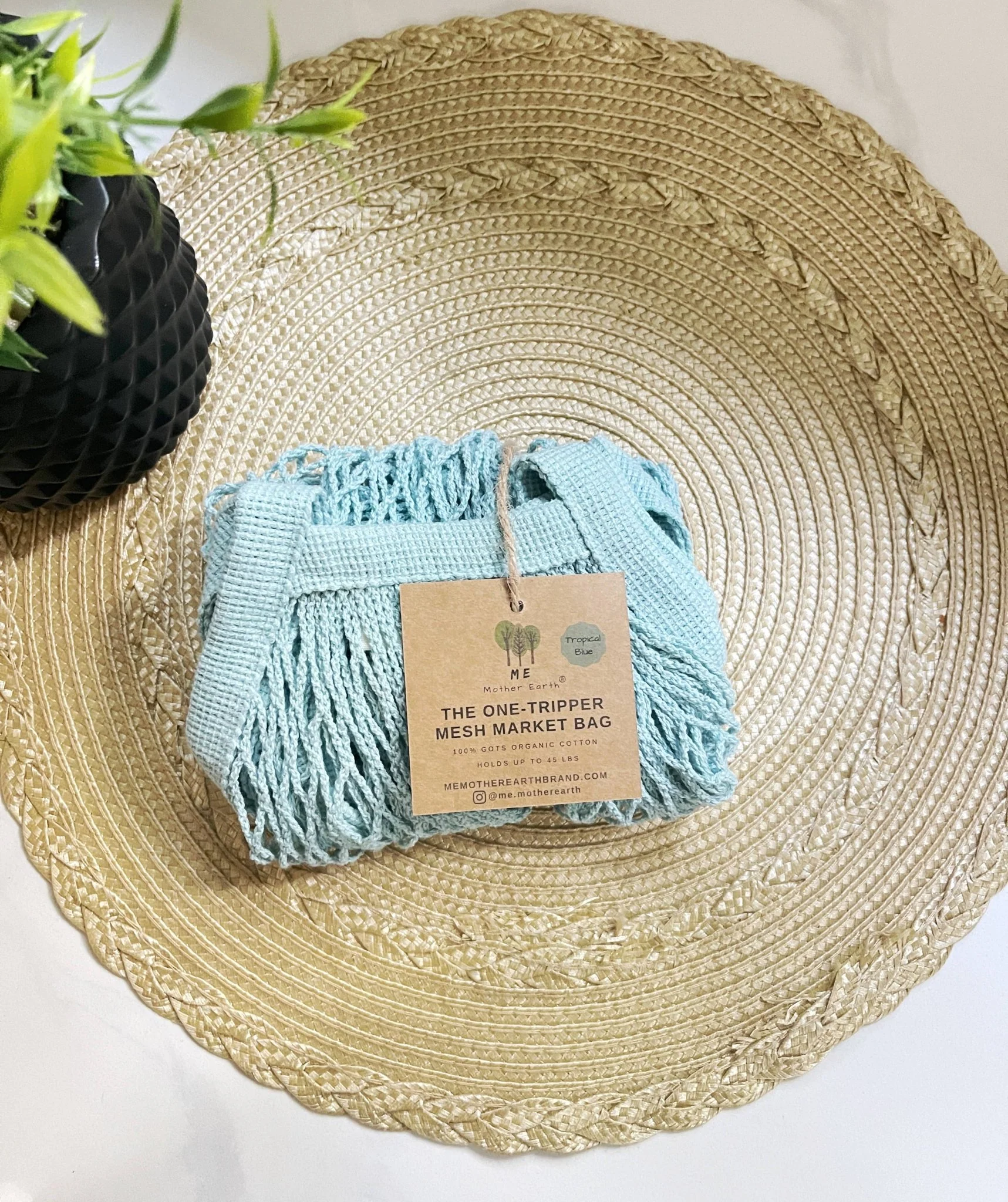 The "One Tripper" | Organic Cotton Mesh Market Bag - Image 3