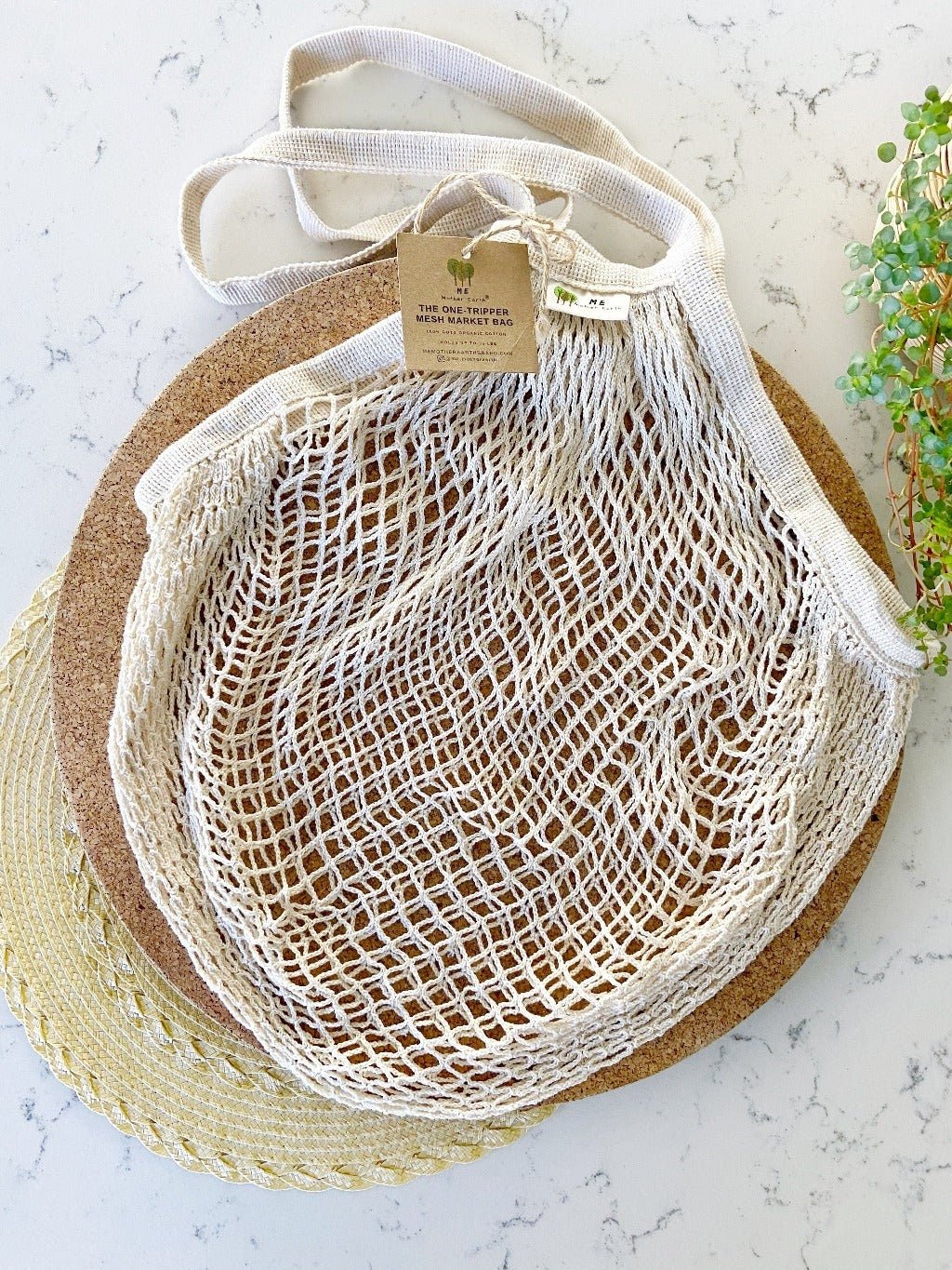 The "One Tripper" | Organic Cotton Mesh Market Bag - Image 4
