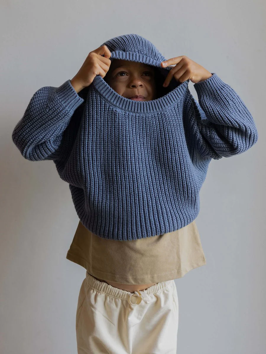 The Chunky Sweater | Cornflower Blue - Image 3