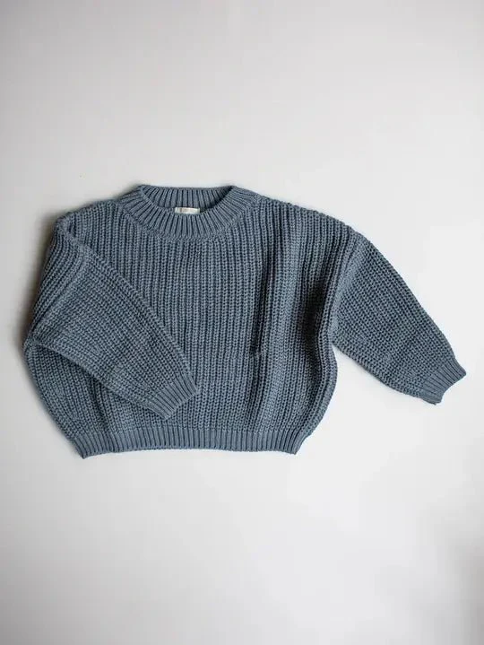 The Chunky Sweater | Cornflower Blue - Image 4