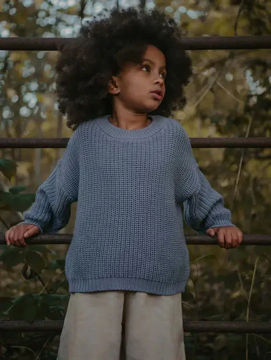 The Chunky Sweater | Cornflower Blue - Image 7