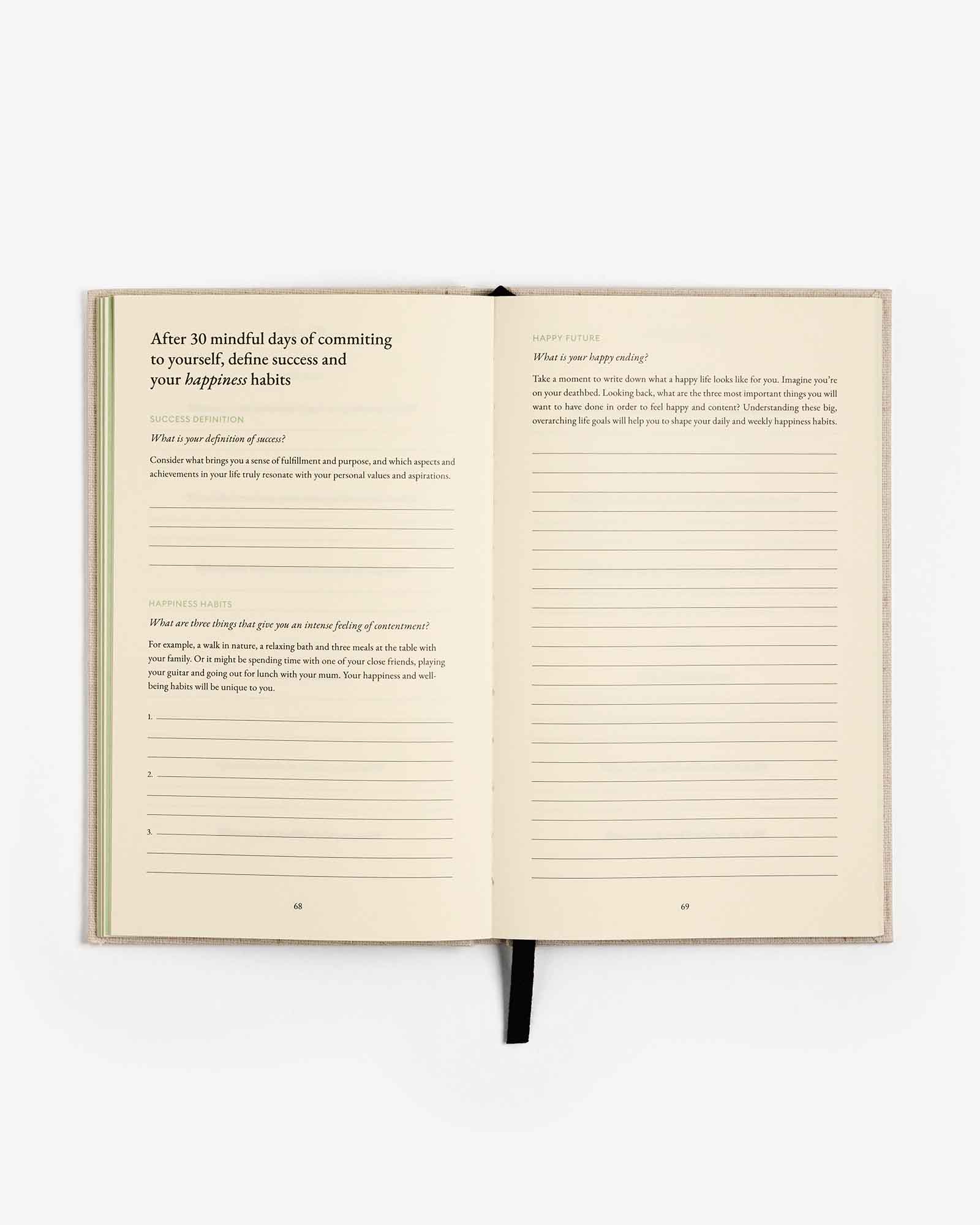 The Three Question Journal | Linen - Image 3