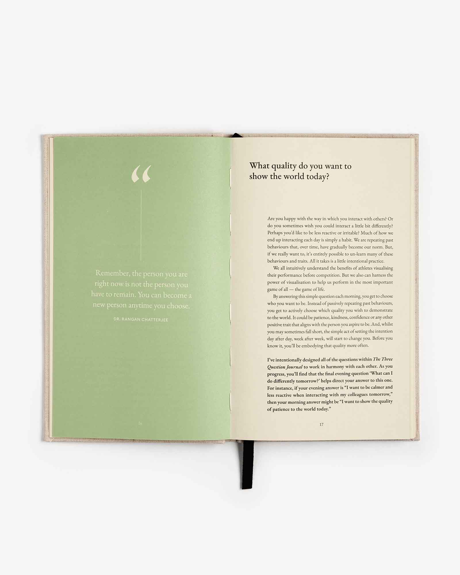 The Three Question Journal | Linen - Image 4
