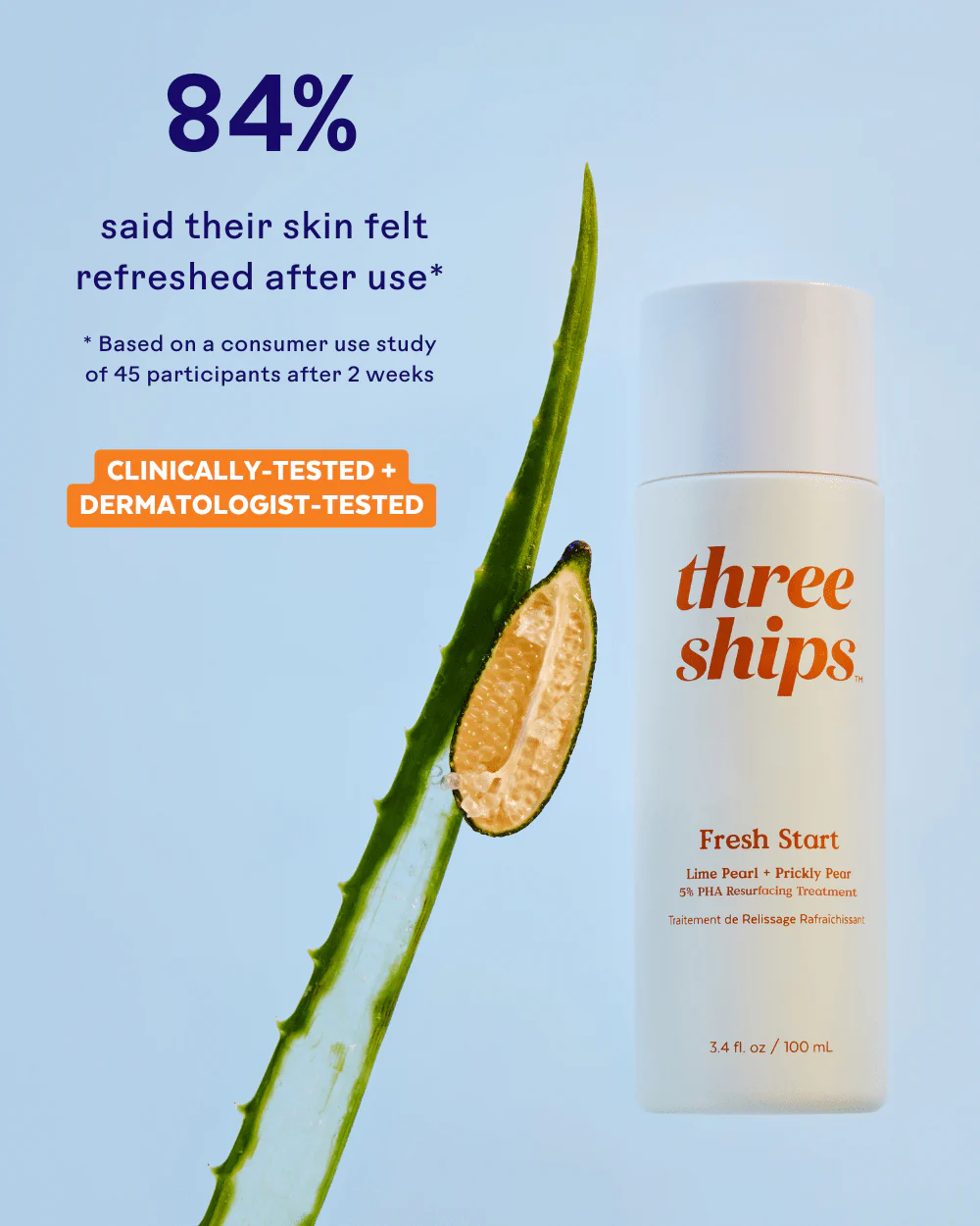 Fresh Start Lime Pearl & Prickly Pear 5% PHA Toner - Image 2
