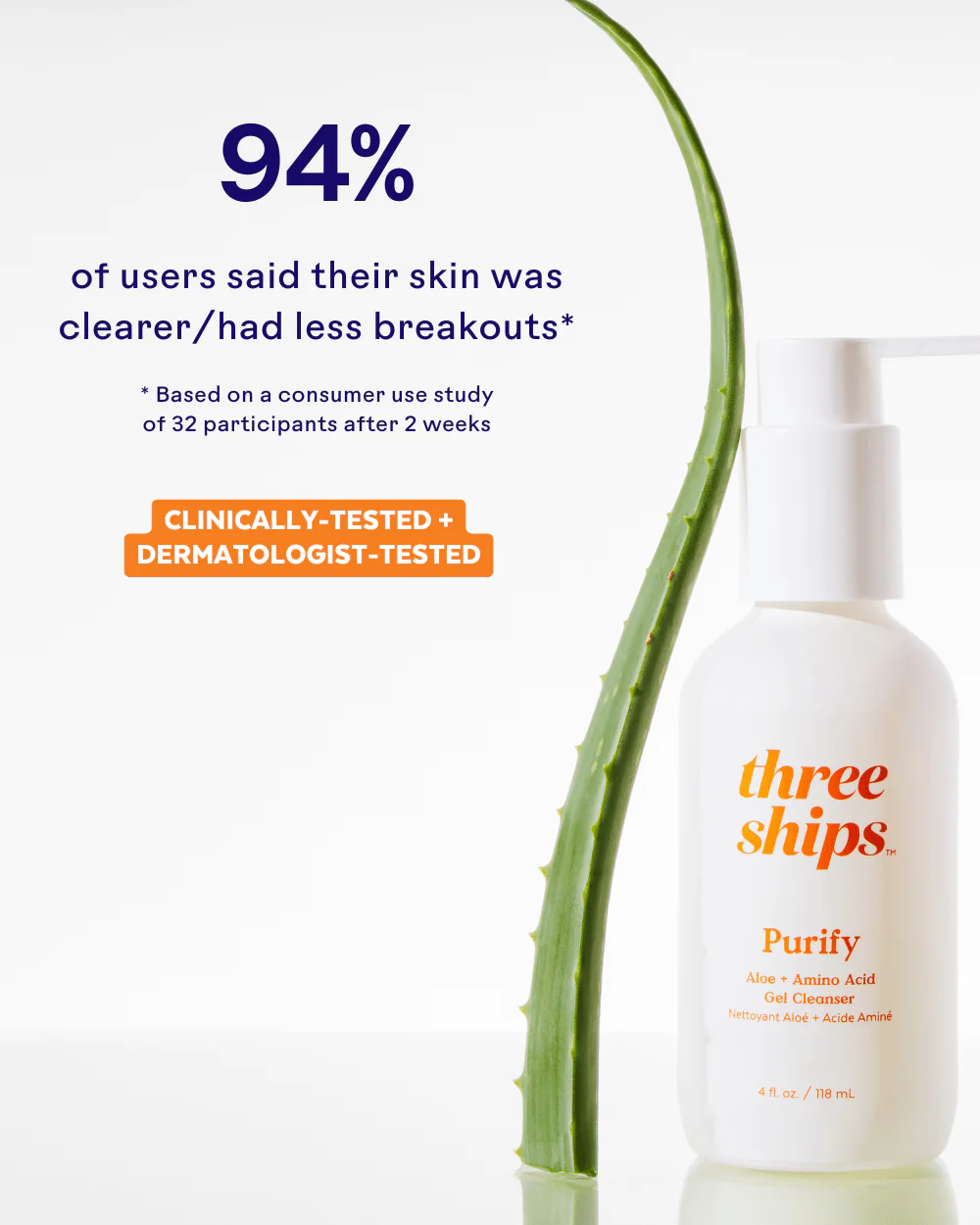 Purify Aloe & Amino Acid Cleanser - Image 3