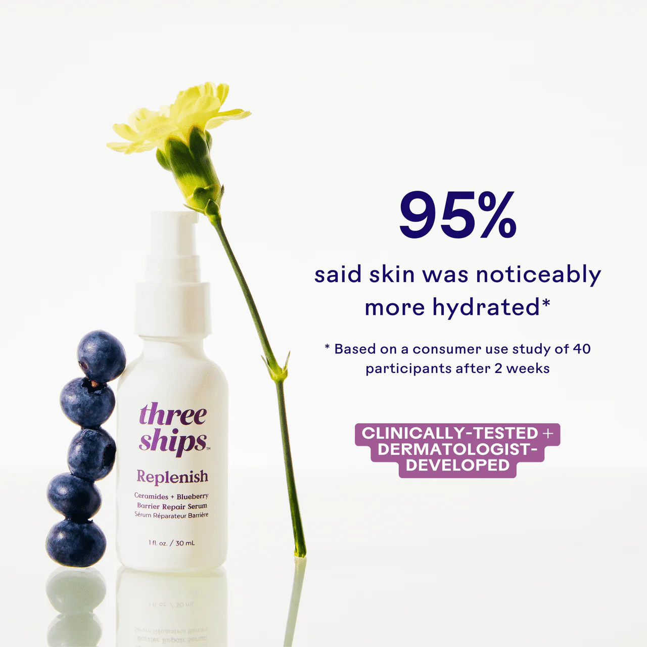Replenish Ceramides & Blueberry Barrier Repair Serum - Image 2