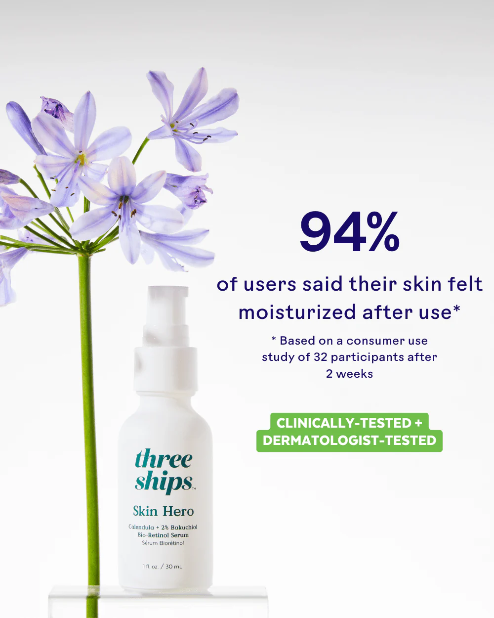 Skin Hero™ Calendula + 2% Bakuchiol Bio-Retinol Serum - Image 2