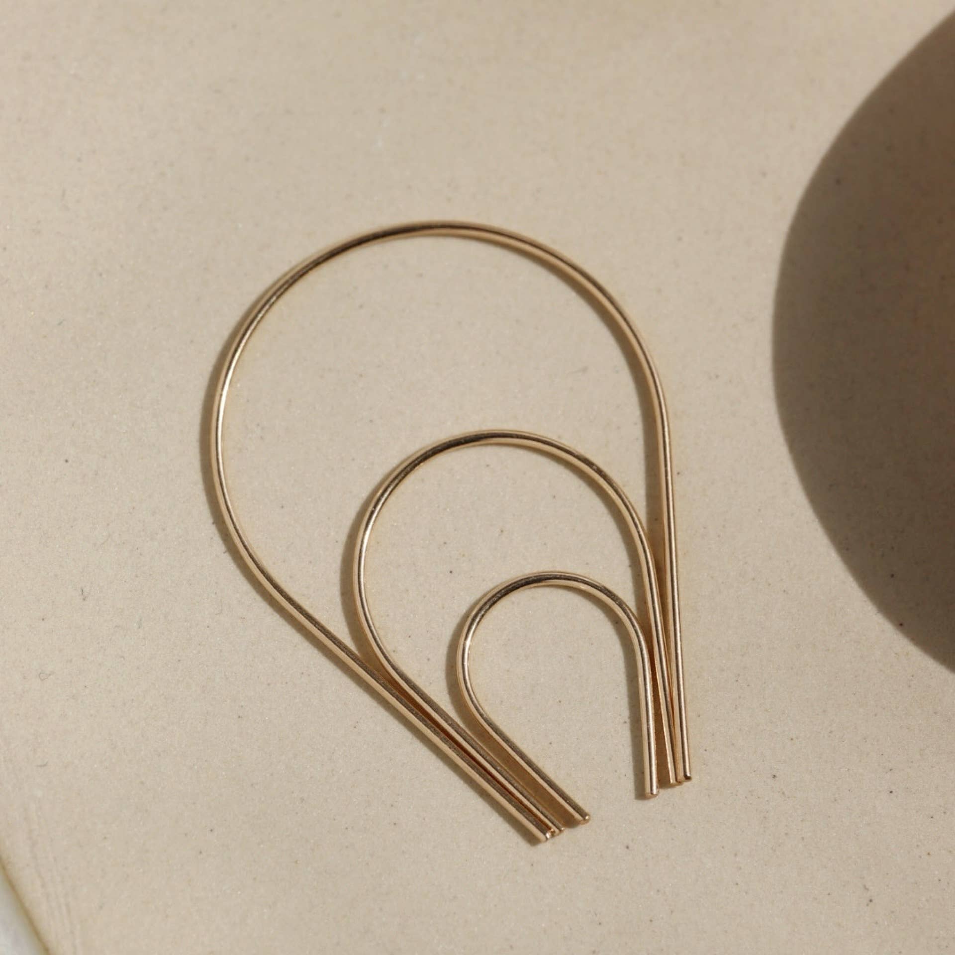 Horseshoe Earrings | 14k Gold Fill - Image 2