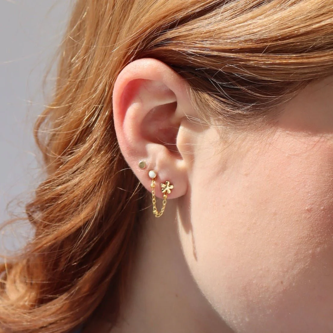 Beaded Stud Connectors | 14k Gold Fill - Image 2