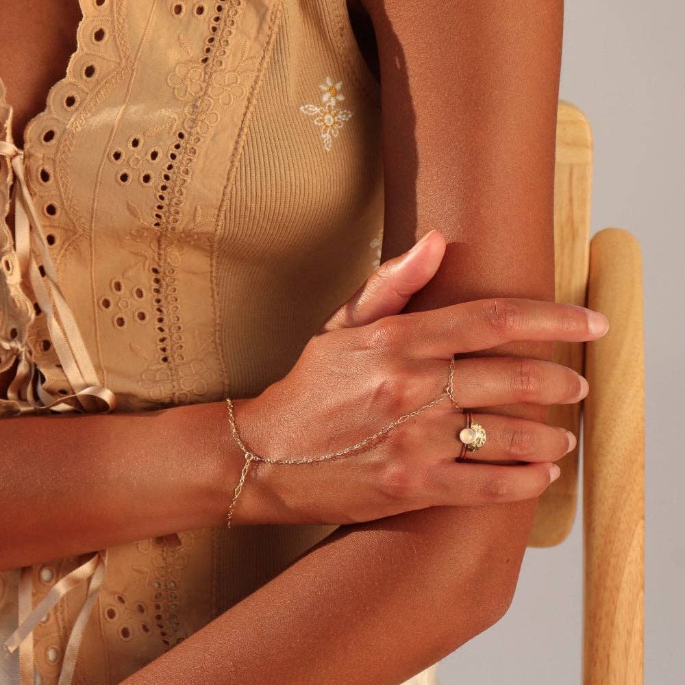 Lucia Hand Chain | 14k Gold Fill - Image 3