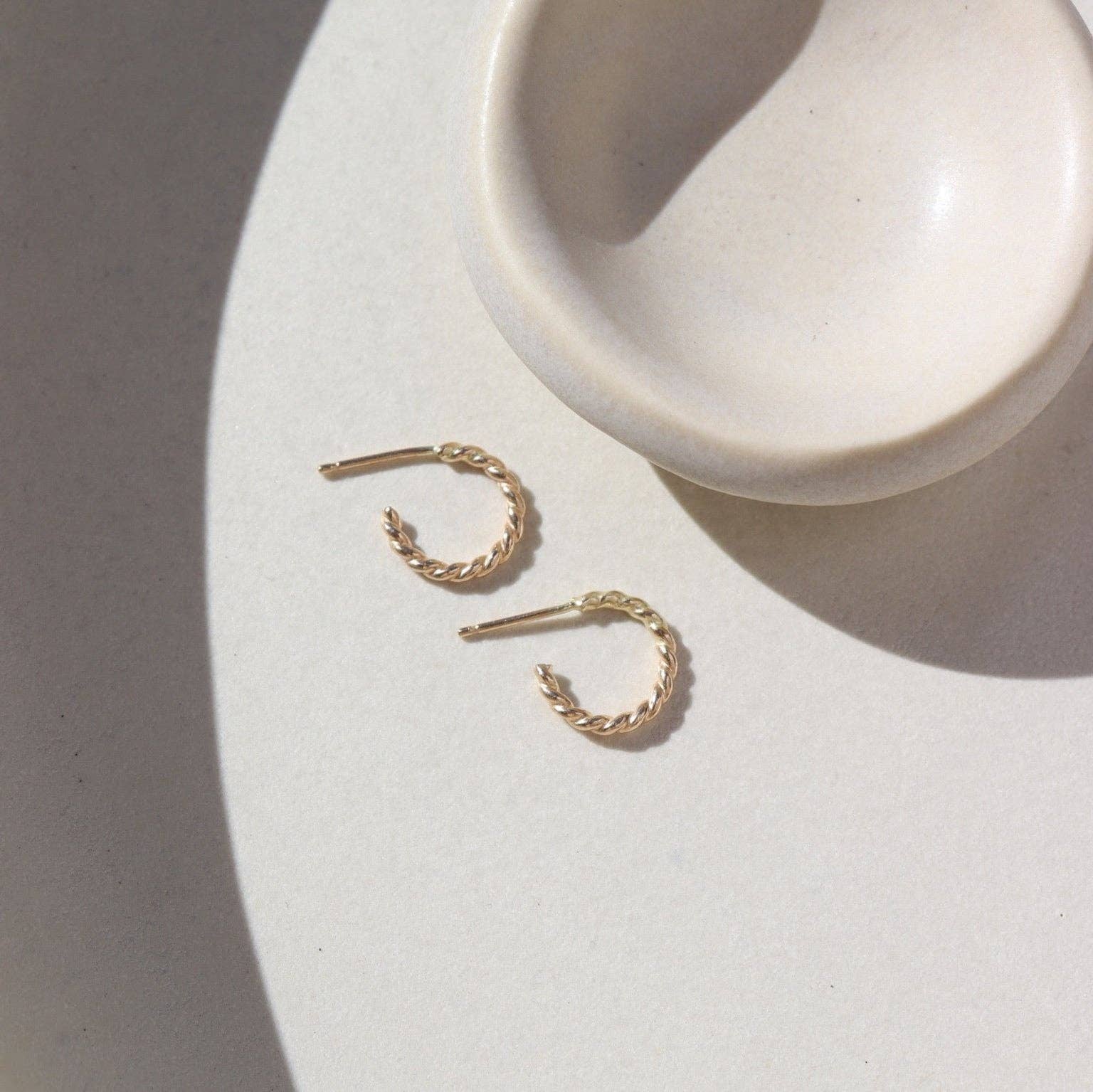 Spiral Hoops | 14k Gold Fill - Image 5
