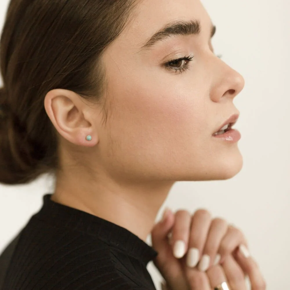 Turquoise Studs - Image 4