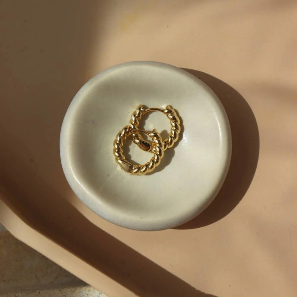 Croissant Huggie Hoops | 14k Gold Fill - Image 3