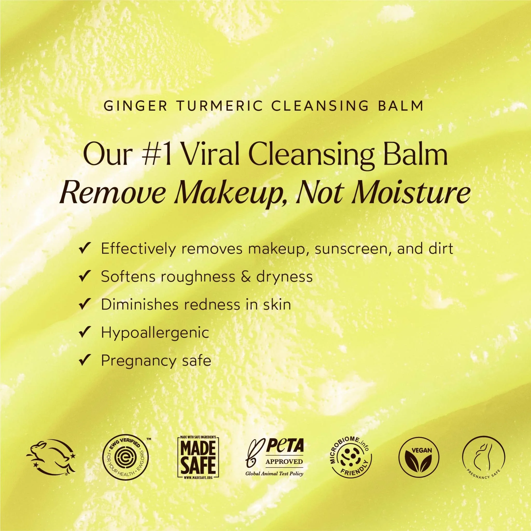 Ginger Turmeric Makeup Removing Cleansing Balm - Image 5