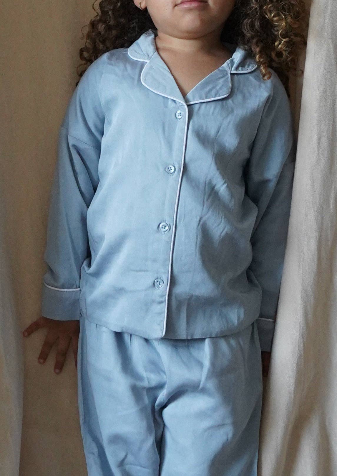 "Sweet Dreams" Two-Piece Pajamas Set | Cloud Blue - Image 13