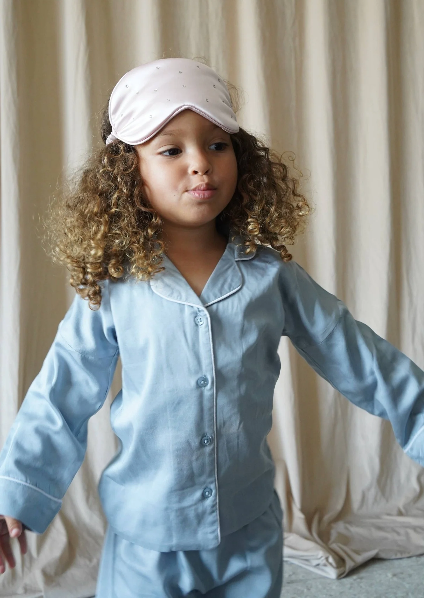 "Sweet Dreams" Two-Piece Pajamas Set | Cloud Blue - Image 15