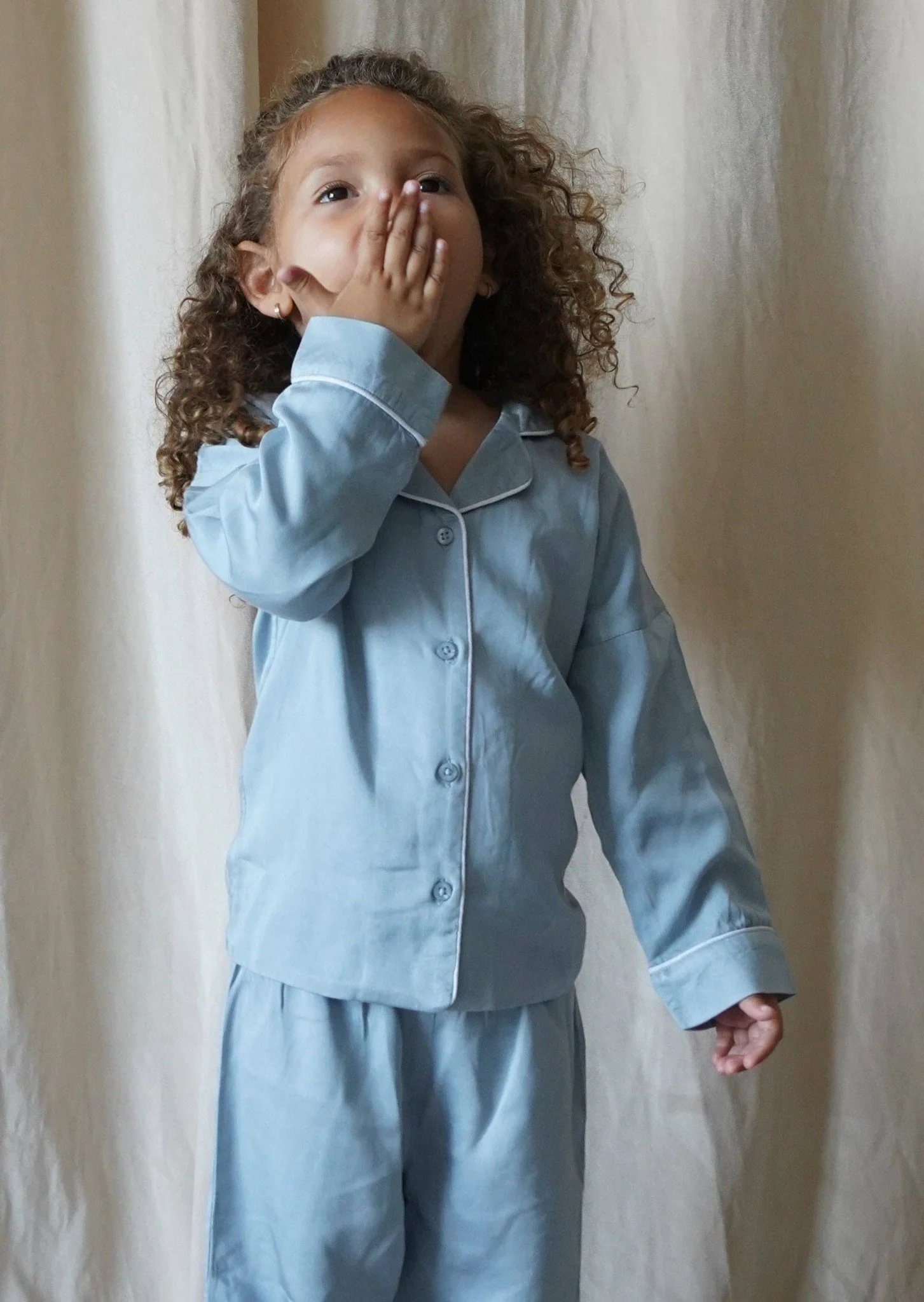 "Sweet Dreams" Two-Piece Pajamas Set | Cloud Blue - Image 3