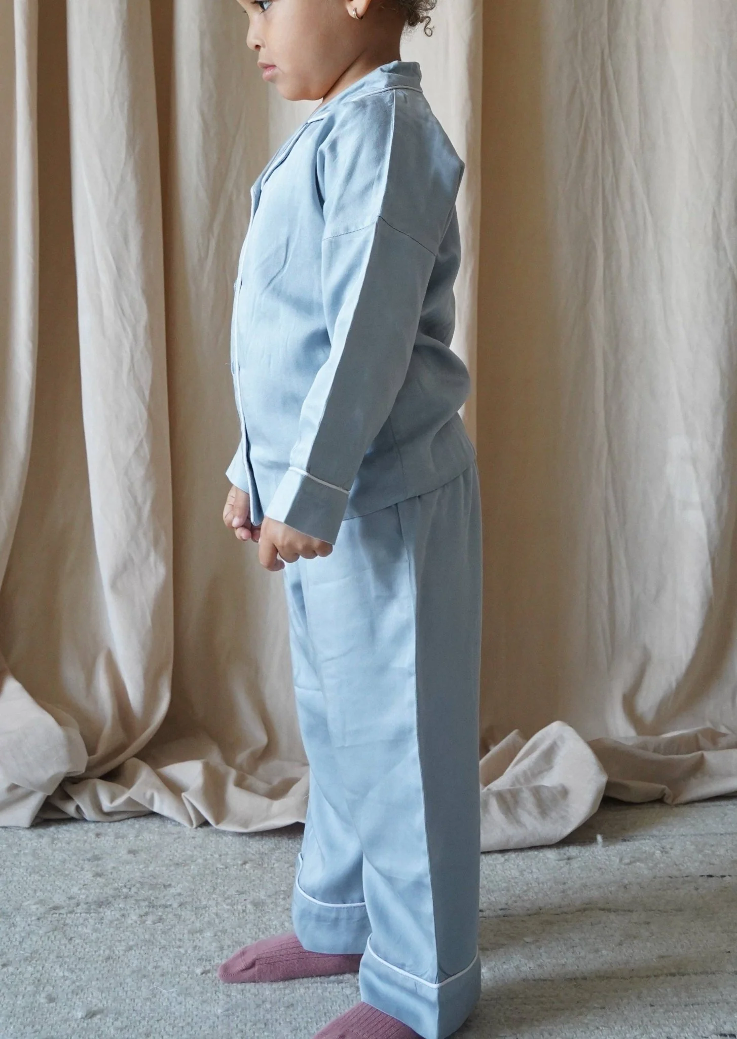 "Sweet Dreams" Two-Piece Pajamas Set | Cloud Blue - Image 5